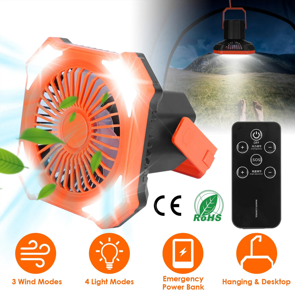 Portable Camping Lantern Fan