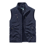 Big Size Men's Vest Outdoor Sports Fishing Sleeveless Jacket
