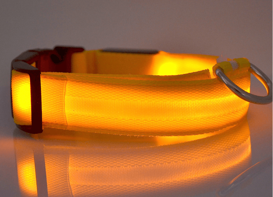 LED Glow-in-the-Dark Pet Collar | Safety Light for Dogs & Cats