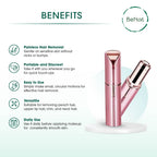 Facial Hair Remover for Women | Painless Peach Fuzz Remover with LED Light