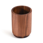 Acacia Wood Rotating Lazy Susan Utensil Holder | Handcrafted Kitchen Organizer