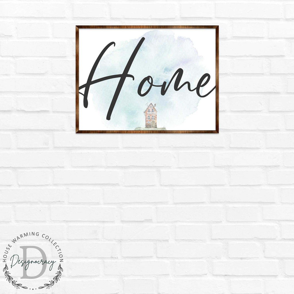 Home — Wooden Farmhouse Sign | Housewarming & Wall Decor Gift