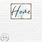 Home — Wooden Farmhouse Sign | Housewarming & Wall Decor Gift