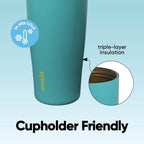 Owala FreeSip Sway Insulated Stainless Steel Water Bottle with Two-Way Spout, Built-In Straw and Bucket Handle, Made for Travel, School, and Sports, 30oz, BPA Free, Leak Proof, Putting Green