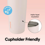 Owala FreeSip Sway Insulated Stainless Steel Water Bottle with Two-Way Spout, Built-In Straw and Bucket Handle, Made for Travel, School, and Sports, 30oz, BPA Free, Leak Proof, Putting Green