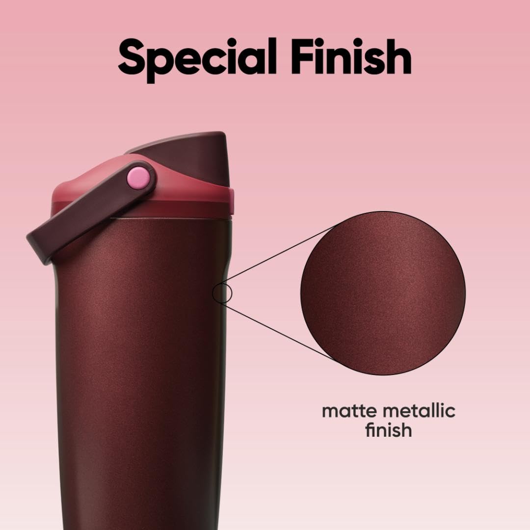 Owala FreeSip Sway Insulated Stainless Steel Water Bottle with Two-Way Spout, Built-In Straw and Bucket Handle, Made for Travel, School, and Sports, 30oz, BPA Free, Leak Proof, Putting Green