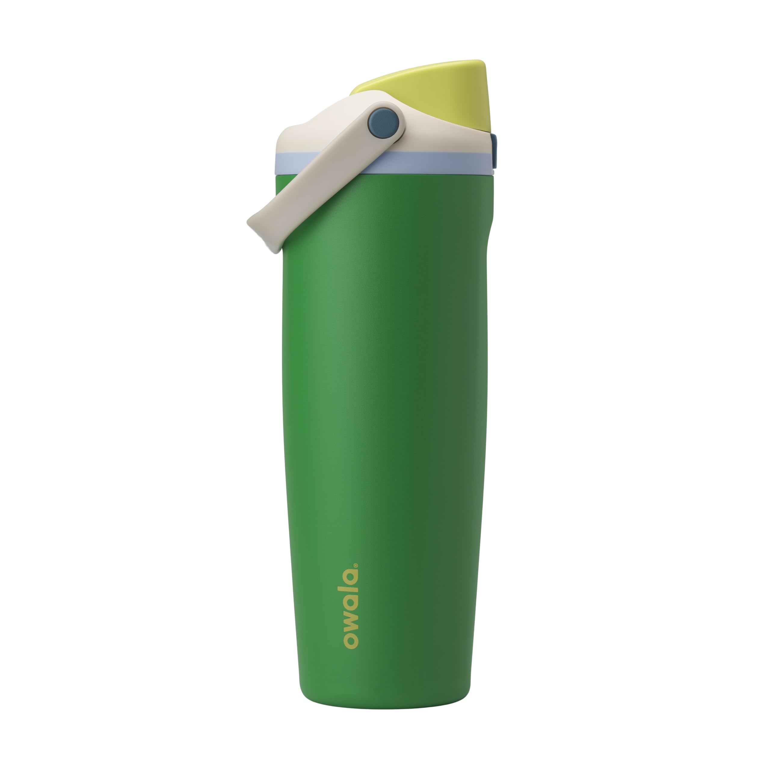 Owala FreeSip Sway Insulated Stainless Steel Water Bottle with Two-Way Spout, Built-In Straw and Bucket Handle, Made for Travel, School, and Sports, 30oz, BPA Free, Leak Proof, Putting Green