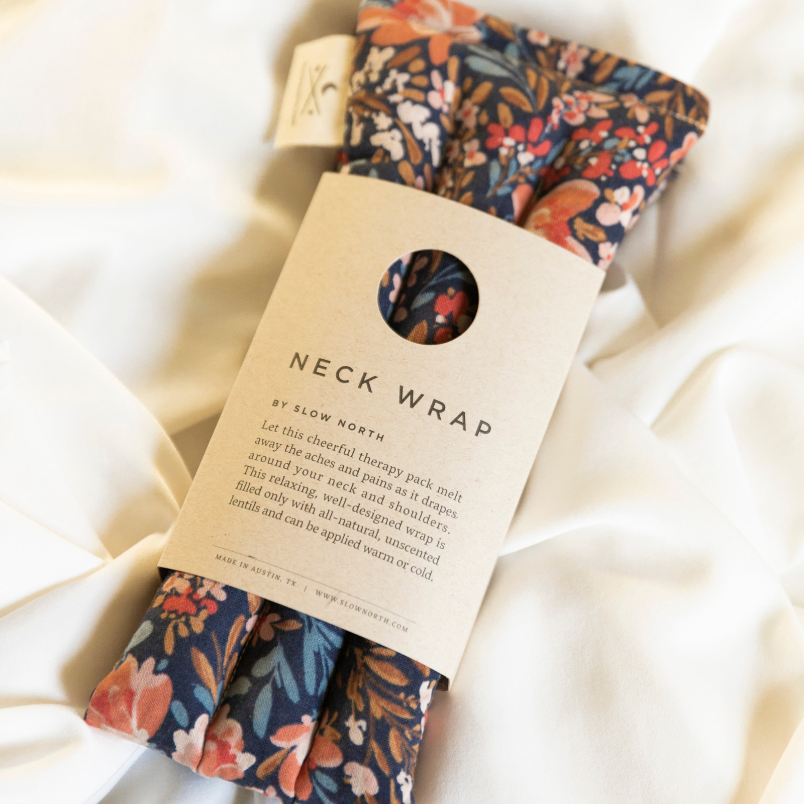 Pom Blossom Eye Mask & Neck Wrap Bundle | Hot & Cold Therapy | Handmade in Austin, TX
