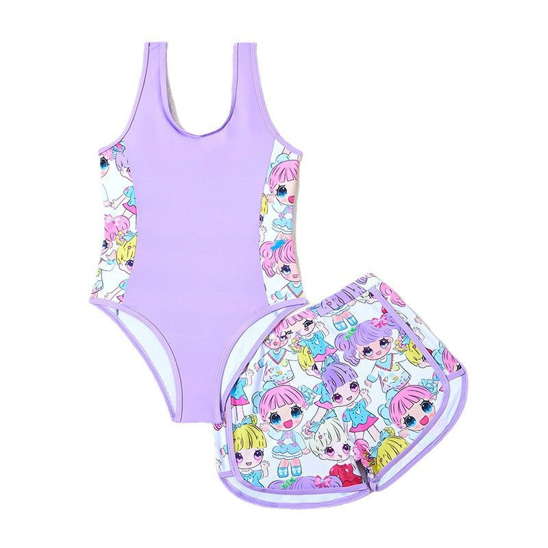 Cute Printed Two-Piece Swimwear for Kids,Bikini Set for Girls, Swim Suit for Children