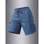 size standard summer cargo shorts for men, casual outdoor hiking multi-pocket shorts