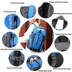 40L Hiking & Travel Backpack | Water-Resistant Camping Rucksack