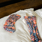 Pom Blossom Eye Mask & Neck Wrap Bundle | Hot & Cold Therapy | Handmade in Austin, TX