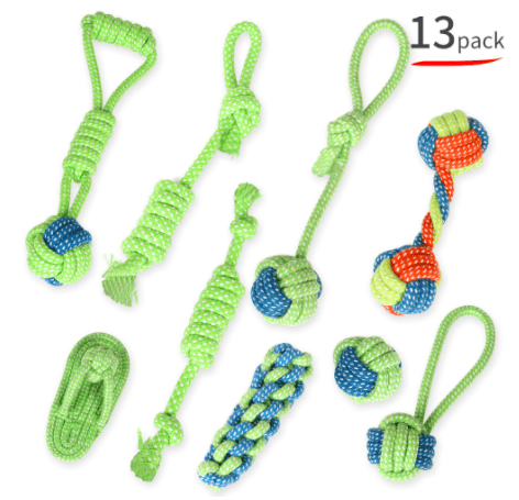 Durable Dog Rope Toys | 100% Natural Cotton | Sets & Singles