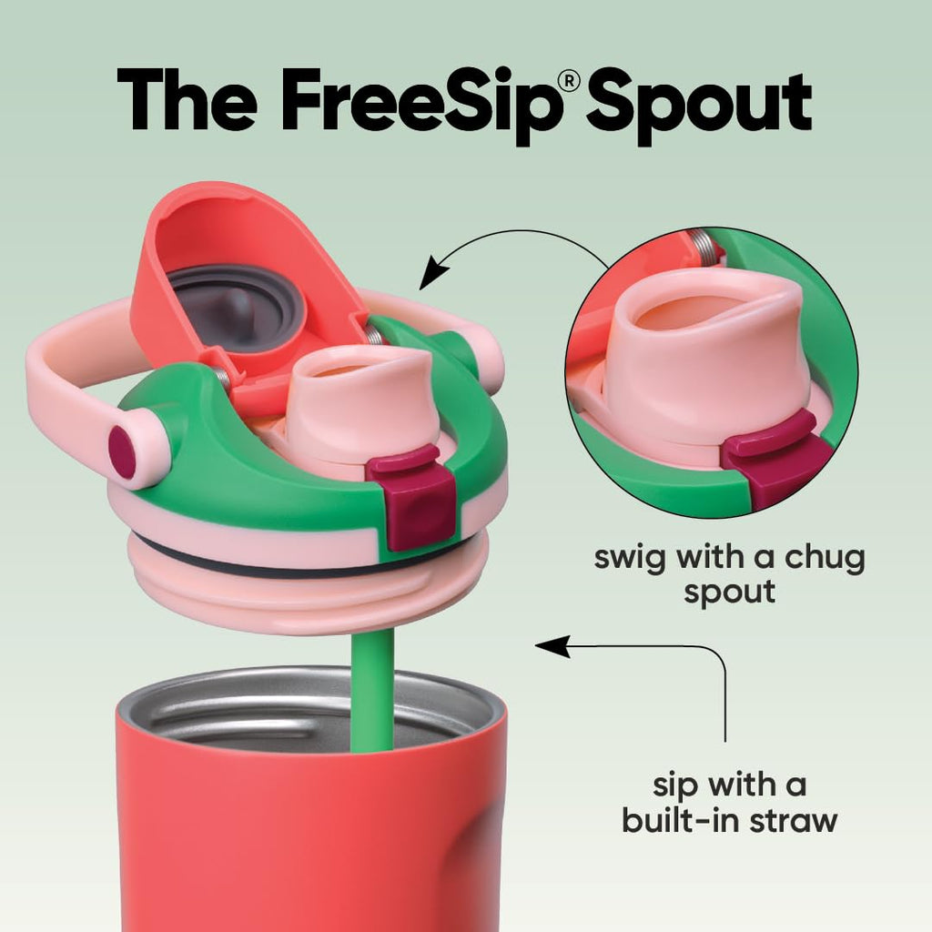 Owala FreeSip Sway Insulated Stainless Steel Water Bottle with Two-Way Spout, Built-In Straw and Bucket Handle, Made for Travel, School, and Sports, 30oz, BPA Free, Leak Proof, Putting Green