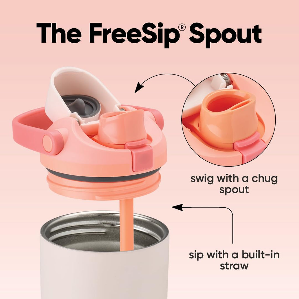 Owala FreeSip Sway Insulated Stainless Steel Water Bottle with Two-Way Spout, Built-In Straw and Bucket Handle, Made for Travel, School, and Sports, 30oz, BPA Free, Leak Proof, Putting Green