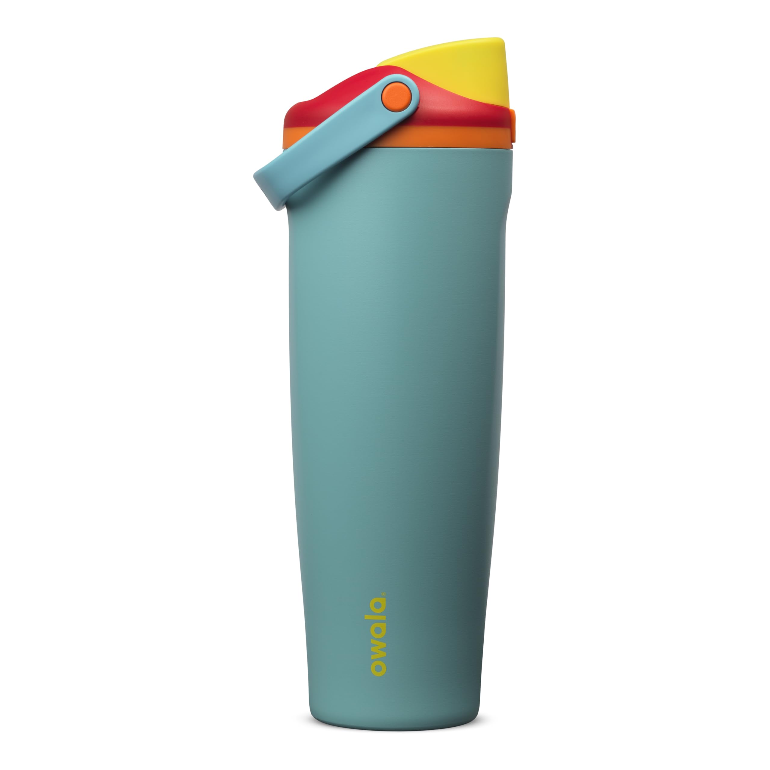 Owala FreeSip Sway Insulated Stainless Steel Water Bottle with Two-Way Spout, Built-In Straw and Bucket Handle, Made for Travel, School, and Sports, 30oz, BPA Free, Leak Proof, Putting Green