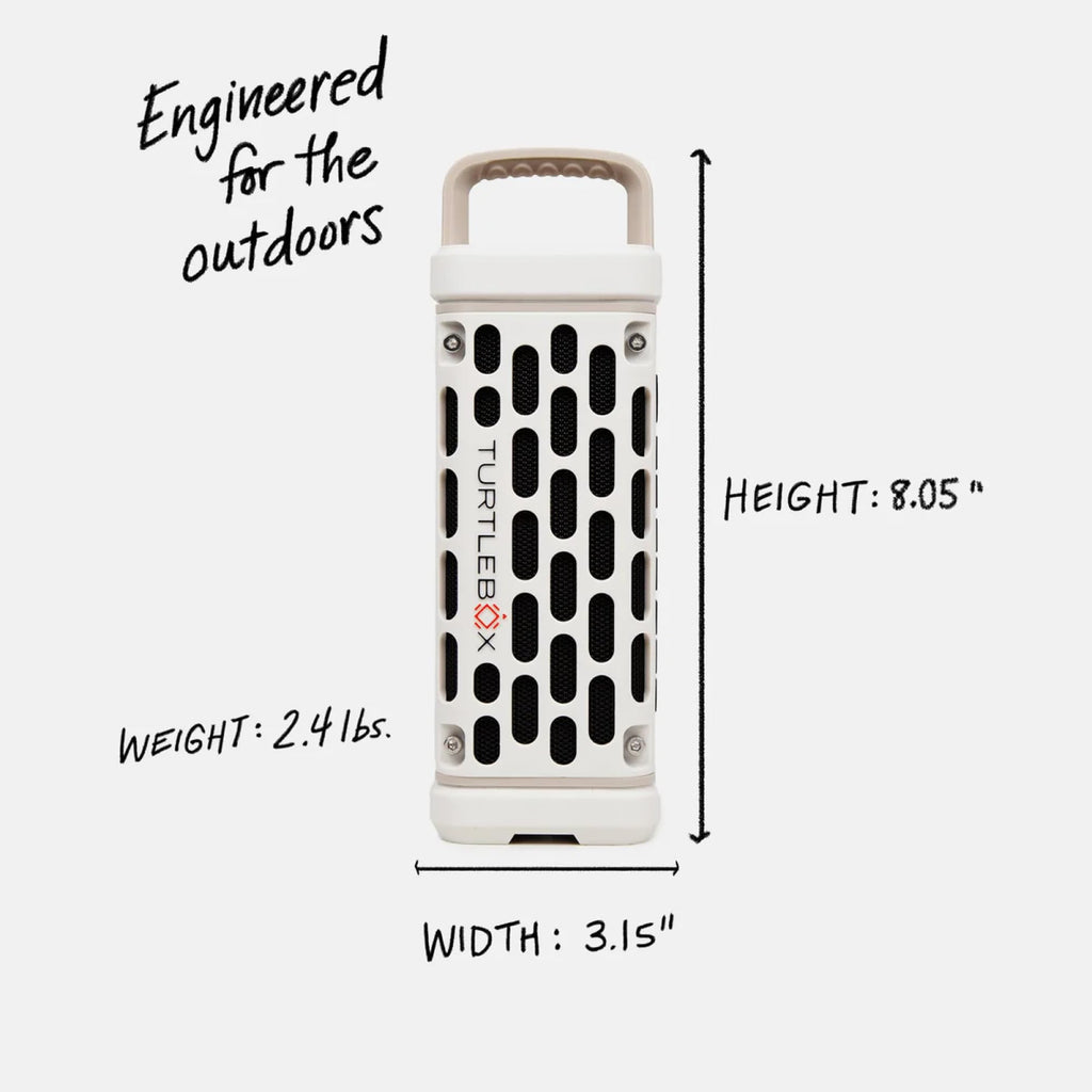 Turtlebox Ranger Outdoor Bluetooth Speaker | 105dB | IP67 Waterproof | Rugged & Portable
