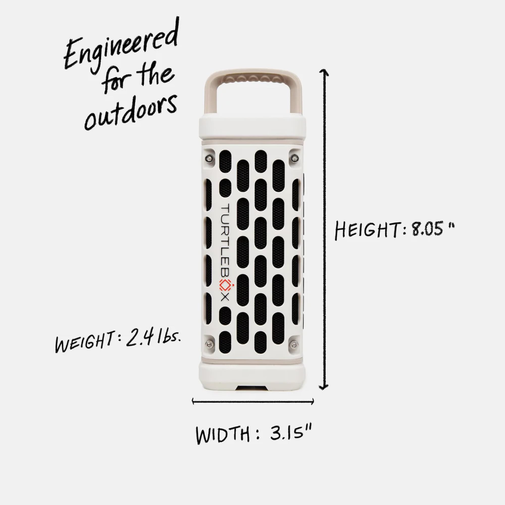 Turtlebox Ranger Outdoor Bluetooth Speaker | 105dB | IP67 Waterproof | Rugged & Portable