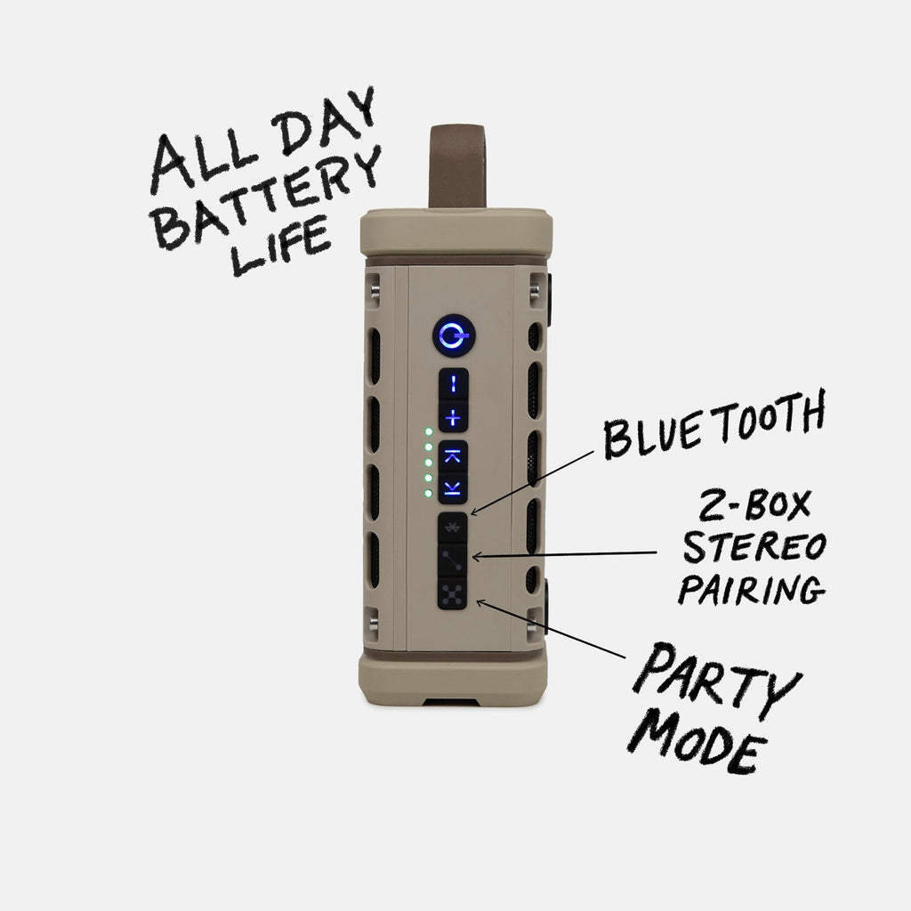 Turtlebox Ranger Outdoor Bluetooth Speaker | 105dB | IP67 Waterproof | Rugged & Portable