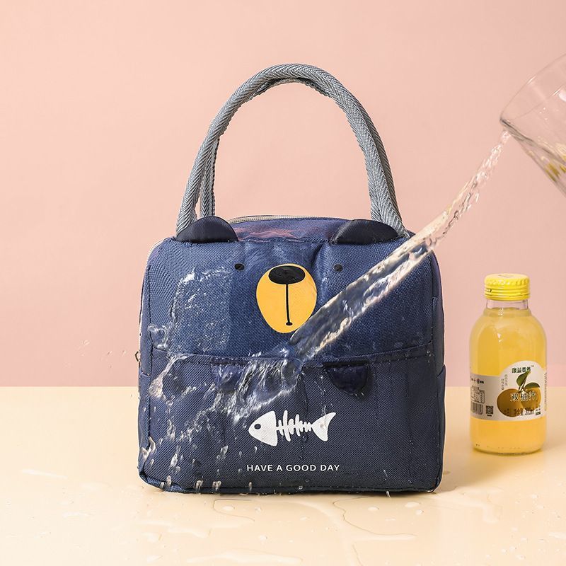 Insulated Lunch Tote | Cartoon Print Thermal Cooler Bag for Work, School & Picnics