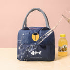 Insulated Lunch Tote | Cartoon Print Thermal Cooler Bag for Work, School & Picnics
