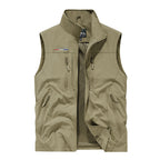 Big Size Men's Vest Outdoor Sports Fishing Sleeveless Jacket