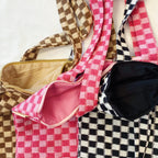Check Yourself Zipped Tote Bag | Checkered Everyday Tote with Zipper
