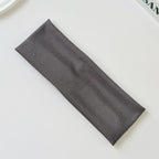 Cotton Elastic Headband Wide Sweat-Absorbent Band, Solid Color, Multi-Functional Headwear