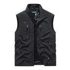 Big Size Men's Vest Outdoor Sports Fishing Sleeveless Jacket