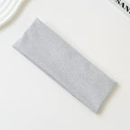 Cotton Elastic Headband Wide Sweat-Absorbent Band, Solid Color, Multi-Functional Headwear