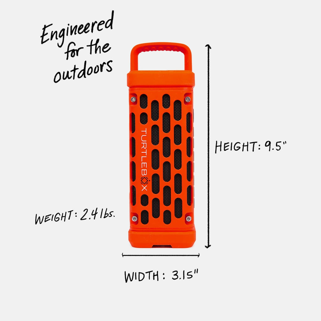 Turtlebox Ranger Outdoor Bluetooth Speaker | 105dB | IP67 Waterproof | Rugged & Portable