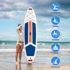 Sweetcrispy Inflatable Stand Up Paddle Board | Wide Stable Design | All Skill Levels | Full Accessories