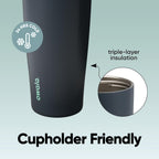 Owala FreeSip Sway Insulated Stainless Steel Water Bottle with Two-Way Spout, Built-In Straw and Bucket Handle, Made for Travel, School, and Sports, 30oz, BPA Free, Leak Proof, Putting Green