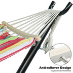 GAFETE Double Hammock with Stand | 2-Person | 600 lb Capacity | Indoor & Outdoor