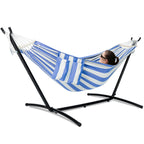 GAFETE Double Hammock with Stand | 2-Person | 600 lb Capacity | Indoor & Outdoor