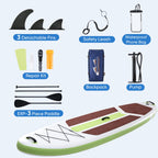 Sweetcrispy Inflatable Stand Up Paddle Board | Wide Stable Design | All Skill Levels | Full Accessories