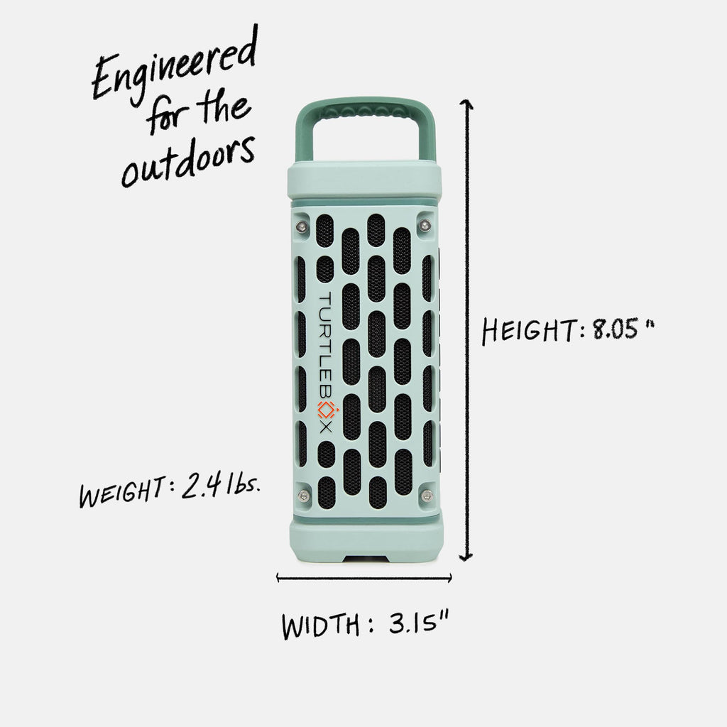 Turtlebox Ranger Outdoor Bluetooth Speaker | 105dB | IP67 Waterproof | Rugged & Portable