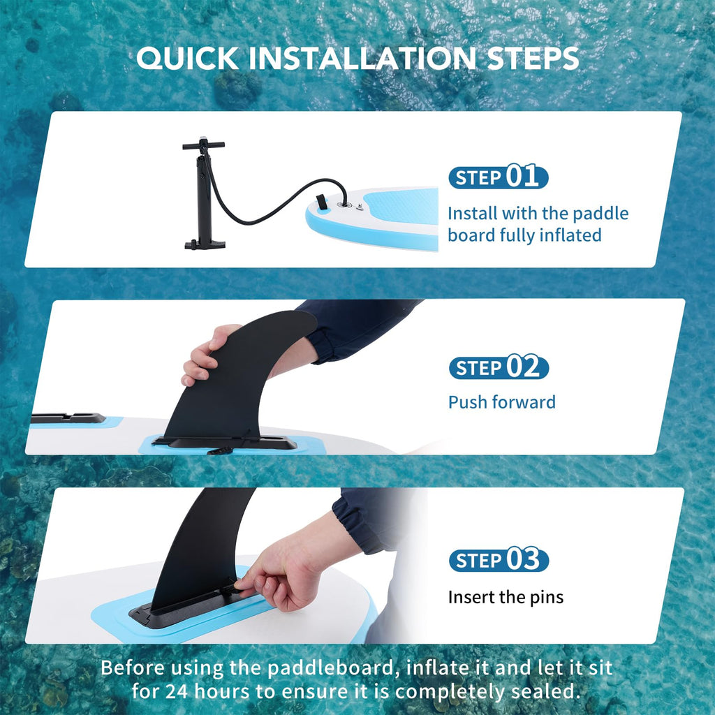 Sweetcrispy Inflatable Stand Up Paddle Board | Wide Stable Design | All Skill Levels | Full Accessories
