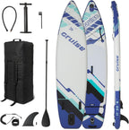Amazon Basics Inflatable Stand Up Paddleboard | 132" x 33" | Full Accessory Kit Included