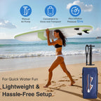 Sweetcrispy Inflatable Stand Up Paddle Board | Wide Stable Design | All Skill Levels | Full Accessories
