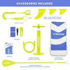 HUIIKE Inflatable Paddle Board & Kayak 2-in-1 | 10' x 33" | Full Pack with Kayak Seat & Accessories