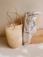 Praya Day Bag | Handwoven Borneo Rattan Circle Bag from Bali
