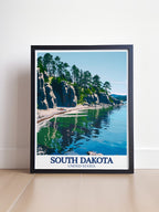 South Dakota  Framed Prints - Custer State Park and Sylvan Lake Ideal Wall Decor - United States  Home Decor