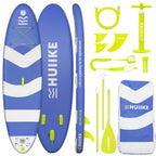 HUIIKE Inflatable Paddle Board & Kayak 2-in-1 | 10' x 33" | Full Pack with Kayak Seat & Accessories
