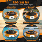 Water Trampoline for Lake | Inflatable Floating Bouncer | 10FT & 13FT | Electric Pump & Ladder Included