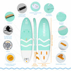 HUIIKE Inflatable Paddle Board & Kayak 2-in-1 | 10' x 33" | Full Pack with Kayak Seat & Accessories