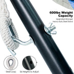GAFETE Double Hammock with Stand | 2-Person | 600 lb Capacity | Indoor & Outdoor