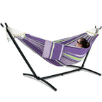 GAFETE Double Hammock with Stand | 2-Person | 600 lb Capacity | Indoor & Outdoor