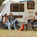 DoCred Double Camping Loveseat Chair | 2-Person | 660 lb Capacity | Cup Holders & Side Pockets