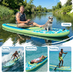 Sweetcrispy Inflatable Stand Up Paddle Board | Wide Stable Design | All Skill Levels | Full Accessories